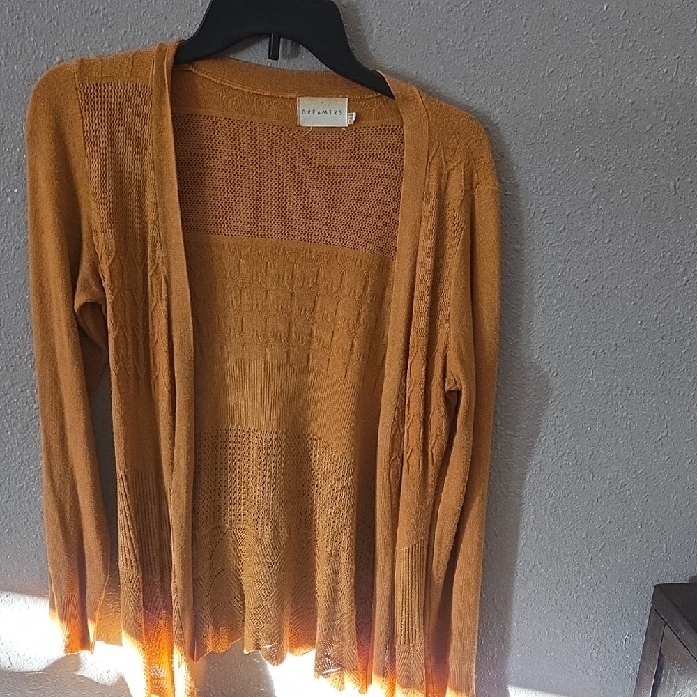 Dreamers Women's Mustard Cardigan